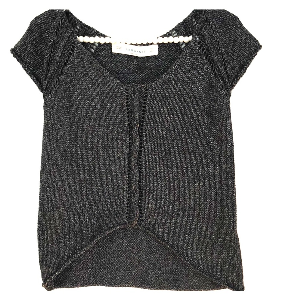 Zara high low sweater top